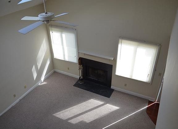 Living room with fireplace