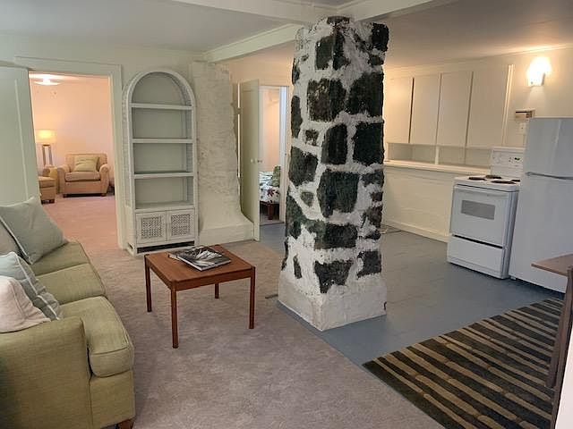Overview of the living space from the entry door.