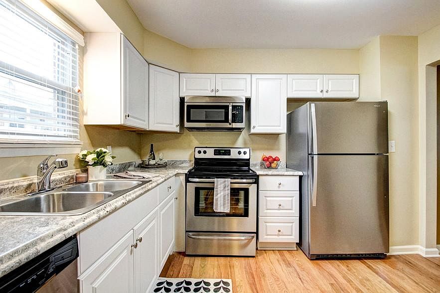 Wood cabinets