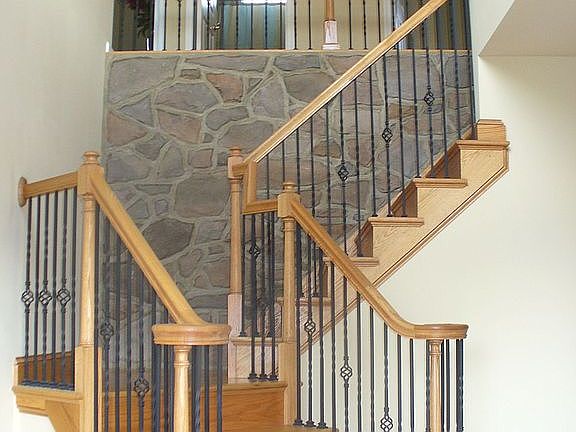 Wrought-Iron Stone Staircase