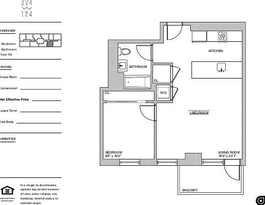 2nd image of 224 W 124th St #1032