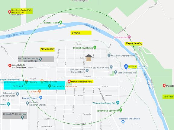 6 min walk to schools, parks