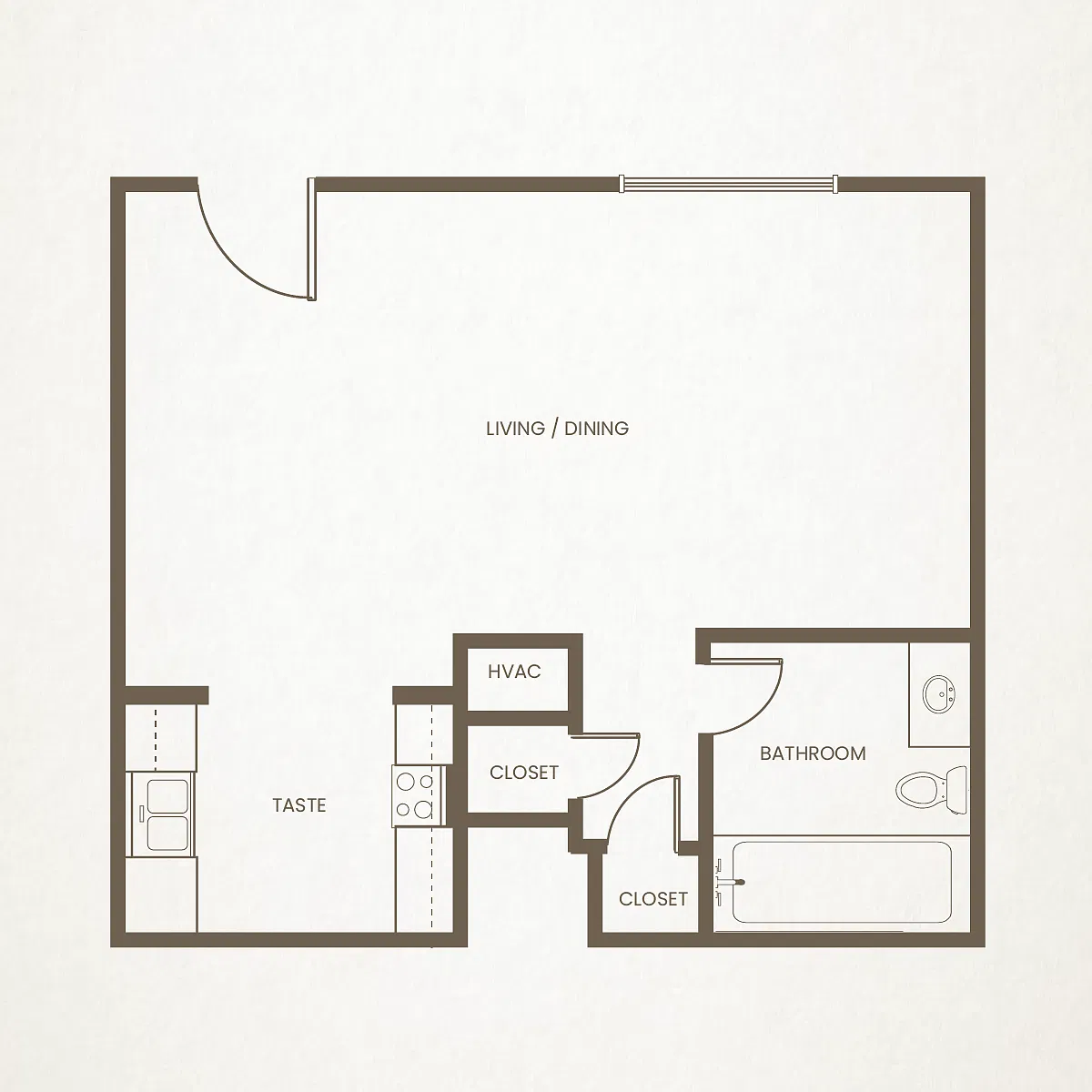 Floor plan Studio
