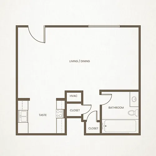 Floor plan Studio A