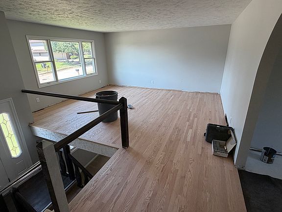 new hardwood floor; not finished yet. under construction