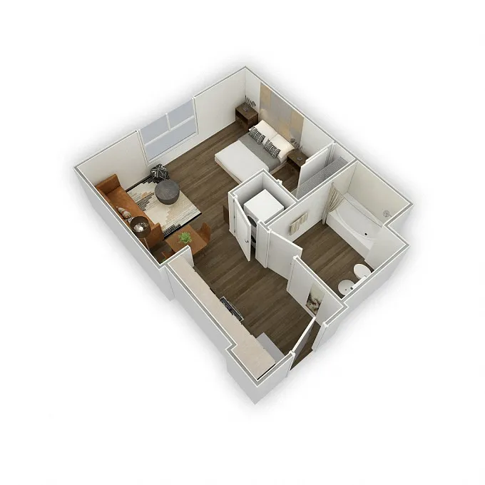 Floor plan Bushwick 1