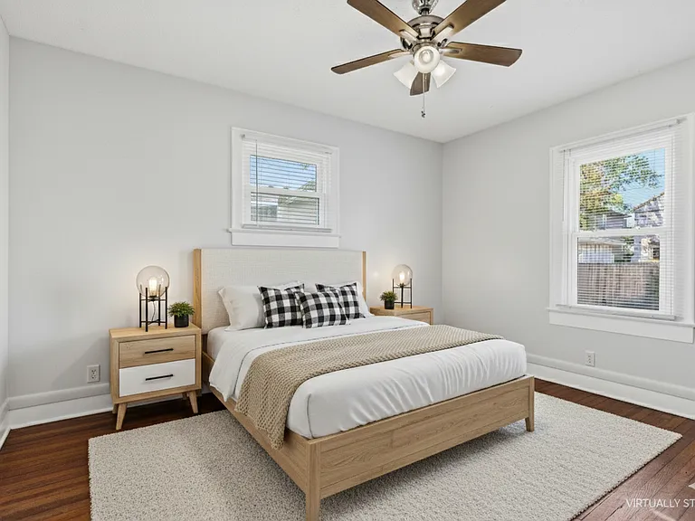 virtually staged bedroom