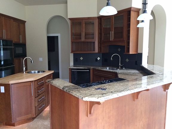 Solid cheery cabinets 