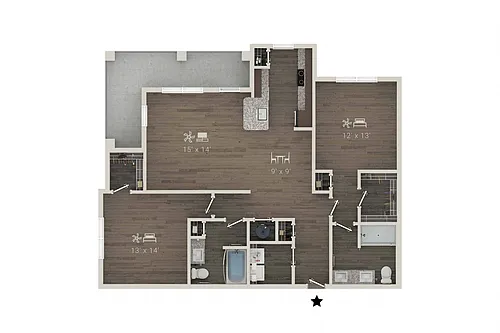 Floor plan B2