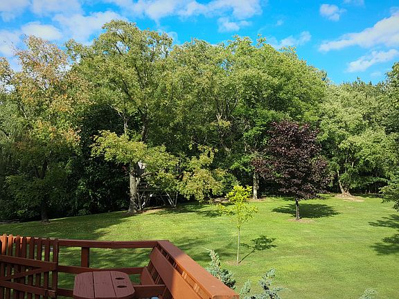 Backyard view from deck