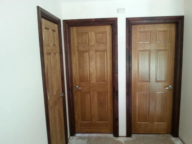 All new doors and trim.