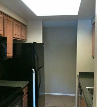 Kitchen with granite tops