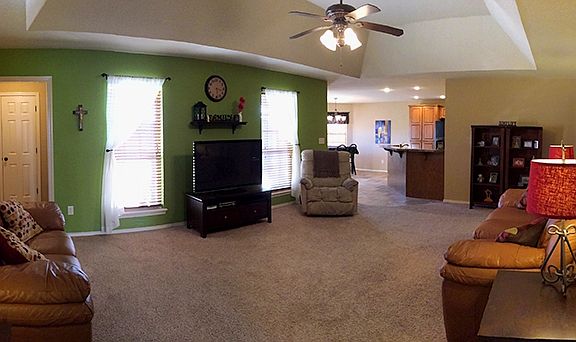 Large Family Area : Multiple furniture and TV arrangement options.