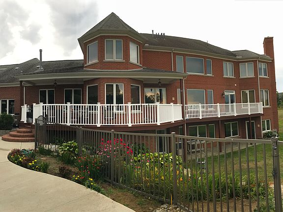 Back view steps to deck