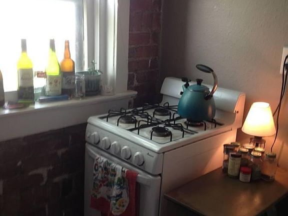 gas stove in kitchen