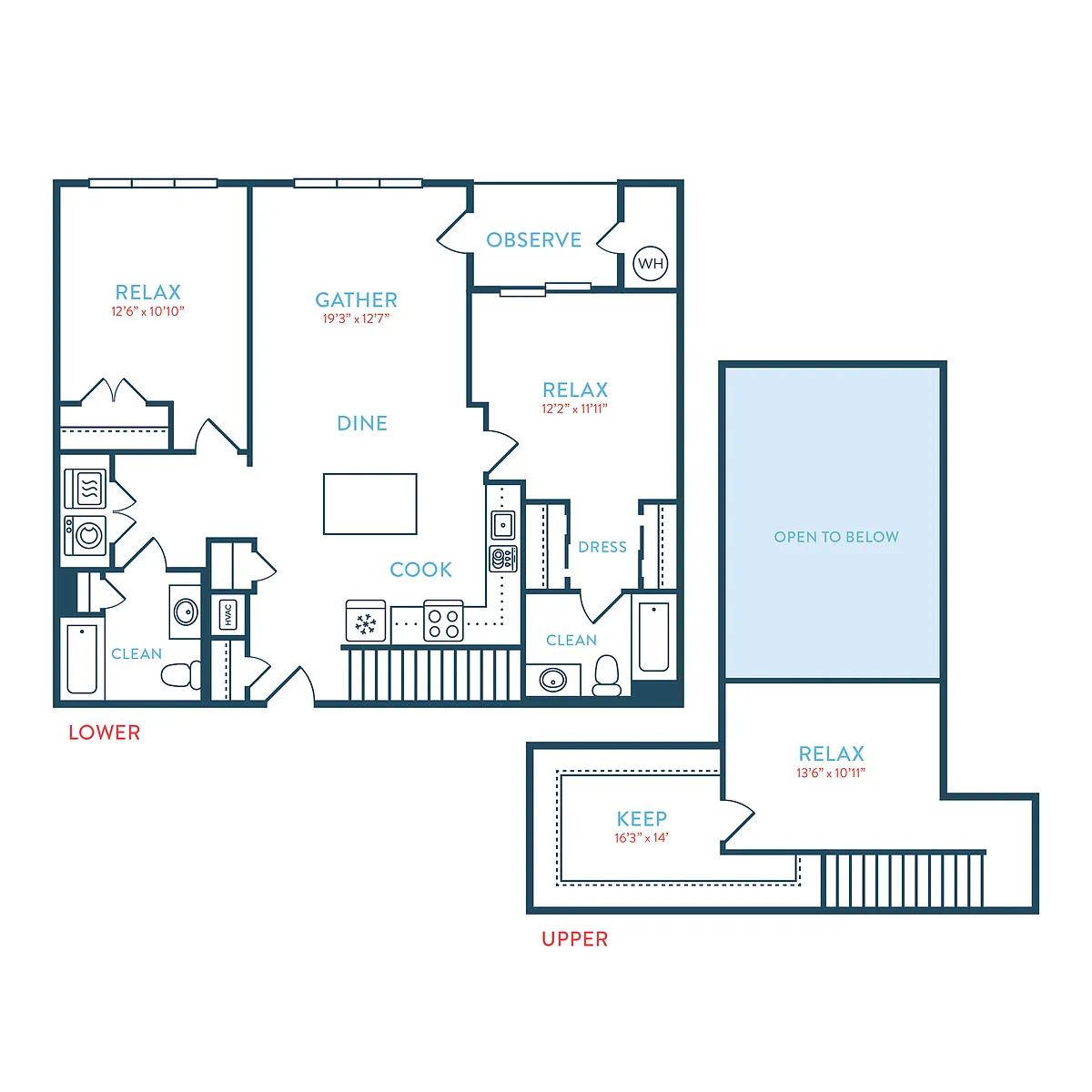 Floor plan Waypointe B2 Loft