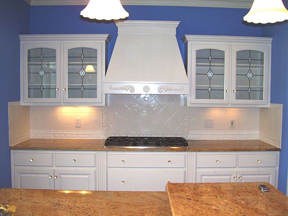 "The Best" Kitchen: Leaded Glass Front Cabinets