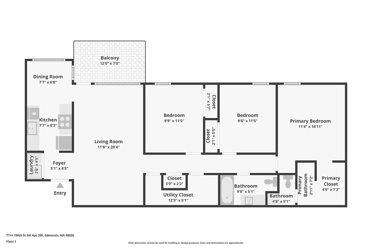 Floor plan 3 Bedroom