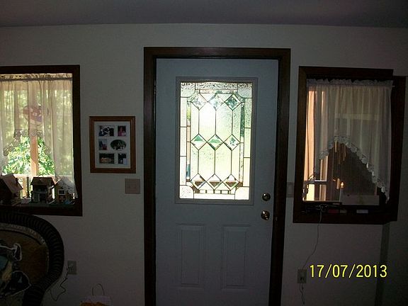 front entrance off porch