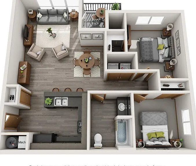 2 bedroom 2 bedroom