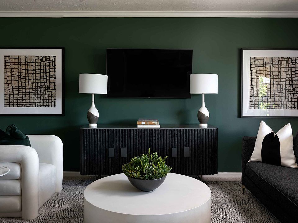 Living room with modern decor
