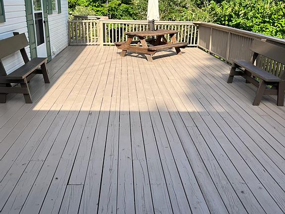 Large back patio