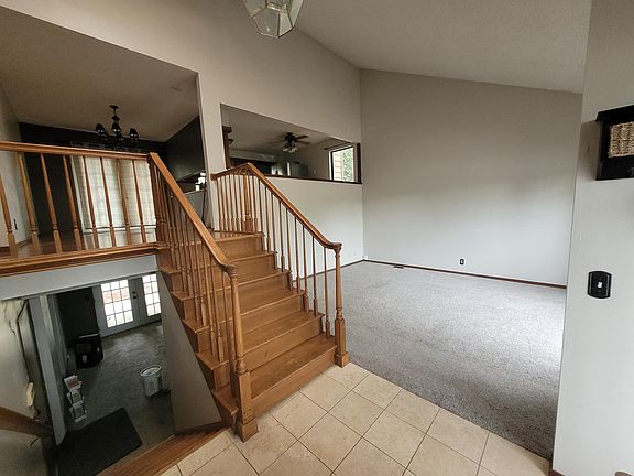 entrance & living room, dining space just upstairs