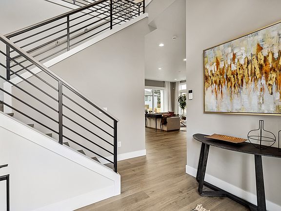 Dramatic two-story entry