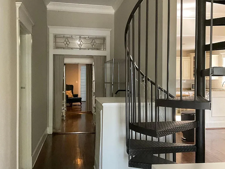 Looking from the front door towards the back of the house