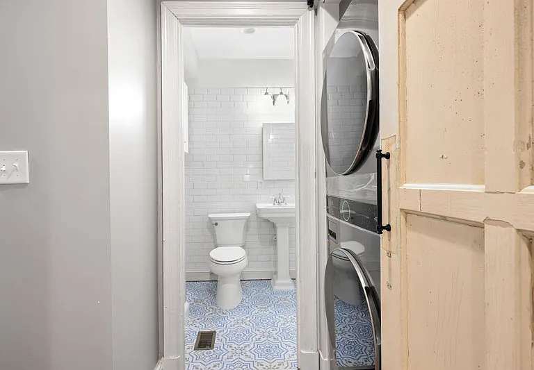 bathroom/hallway in unit laundry