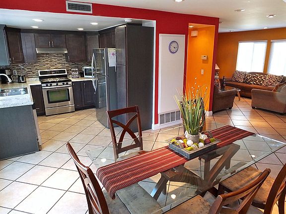 Dining area and kitchen