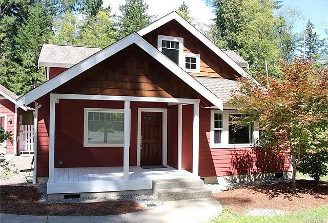 Charming craftsman style home with sweet porch to welcome visitors.