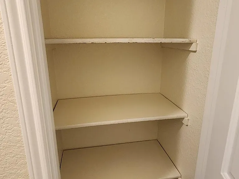 Hall storage closet.