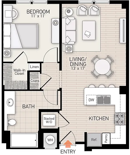 Floor plan River View III - Plan D