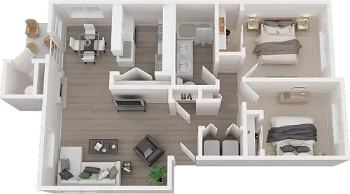 Floor plan 2x1 A Renovated