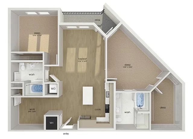 Floor plan B19D