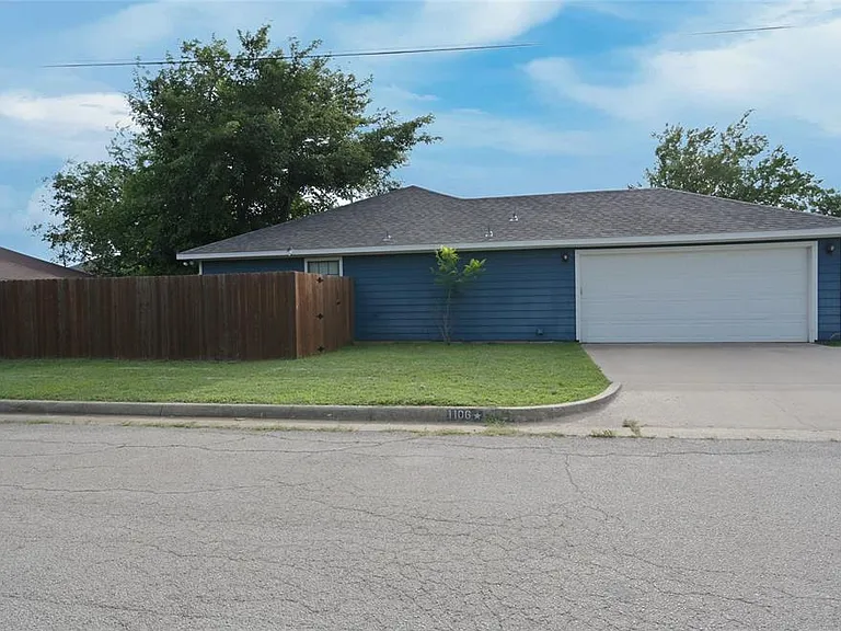 Side street view of house