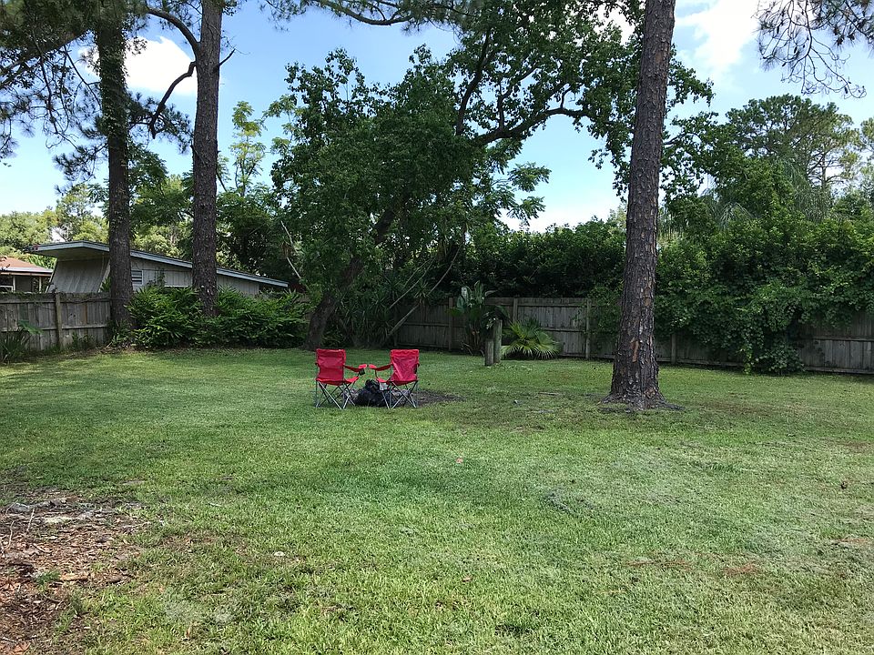Fully fenced backyard