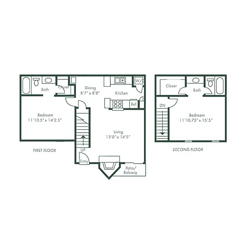 Floor plan Hickory - CFB ISD