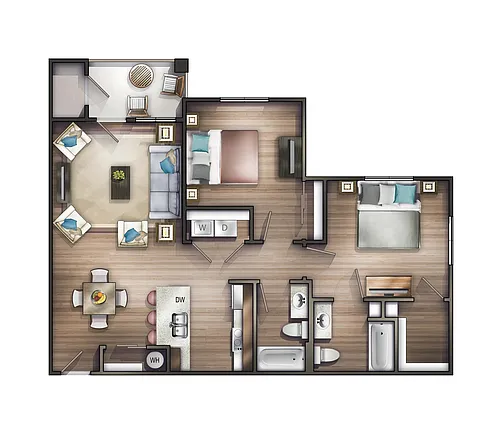 Floor plan 2 Bedroom