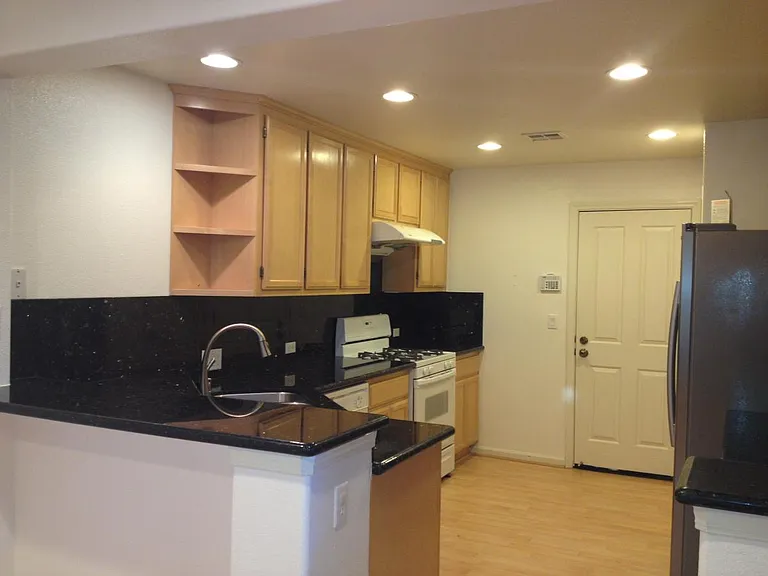 Kitchen with recessed light