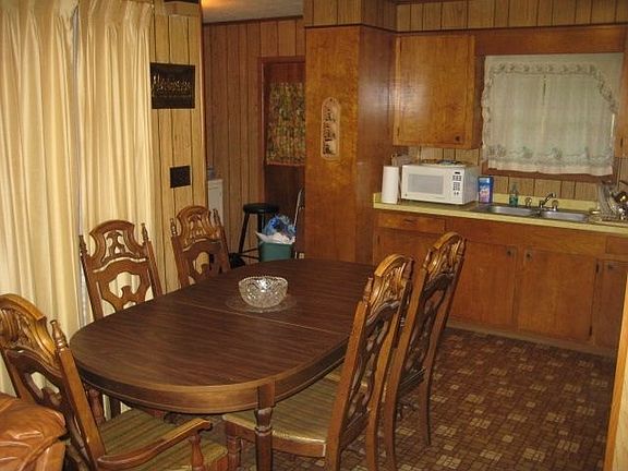 Dining room and kitchen