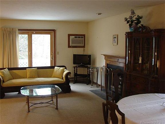 Living room with slider to ...