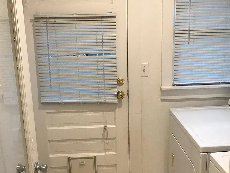 Laundry room and back door to back yard