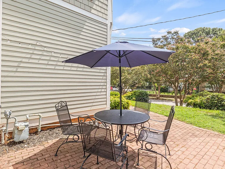 Shared outdoor patio area with gas grill!