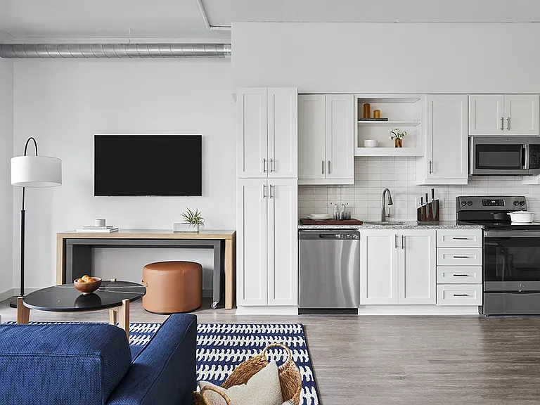 Designer-Furnished Studio Apartment