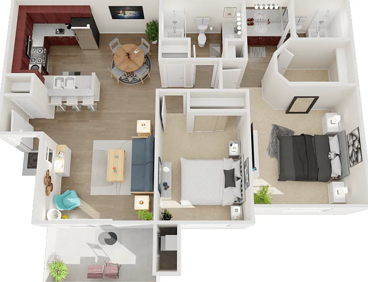 Plan D Floorplan Diagram