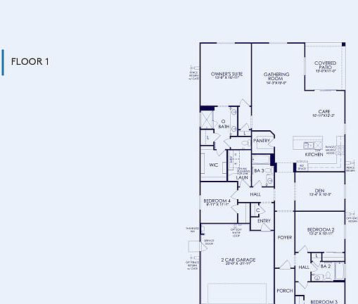 Cantania Floor Plan, Quick Move-In Home, Floor 1