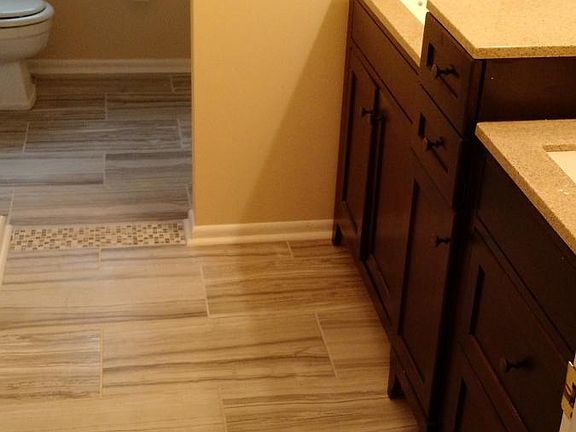 Renovated master bathroom