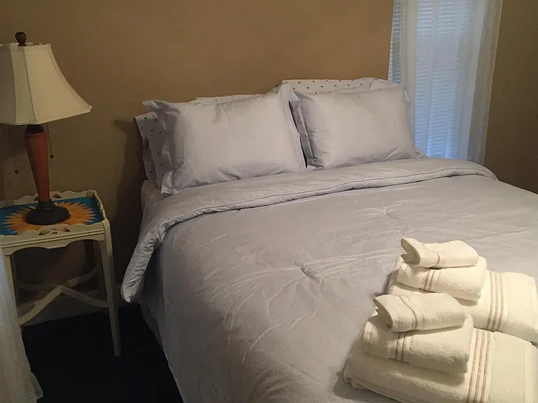 Bedroom Number Two features a Queen size bed and large closet.